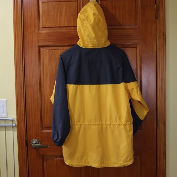 Columbia Navy Blue & Yellow Outerwear Rain Gear Jacket Womens Medium - Picture 7 of 16